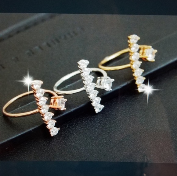 CZ Trendy Plated ring - Picture 6 of 6